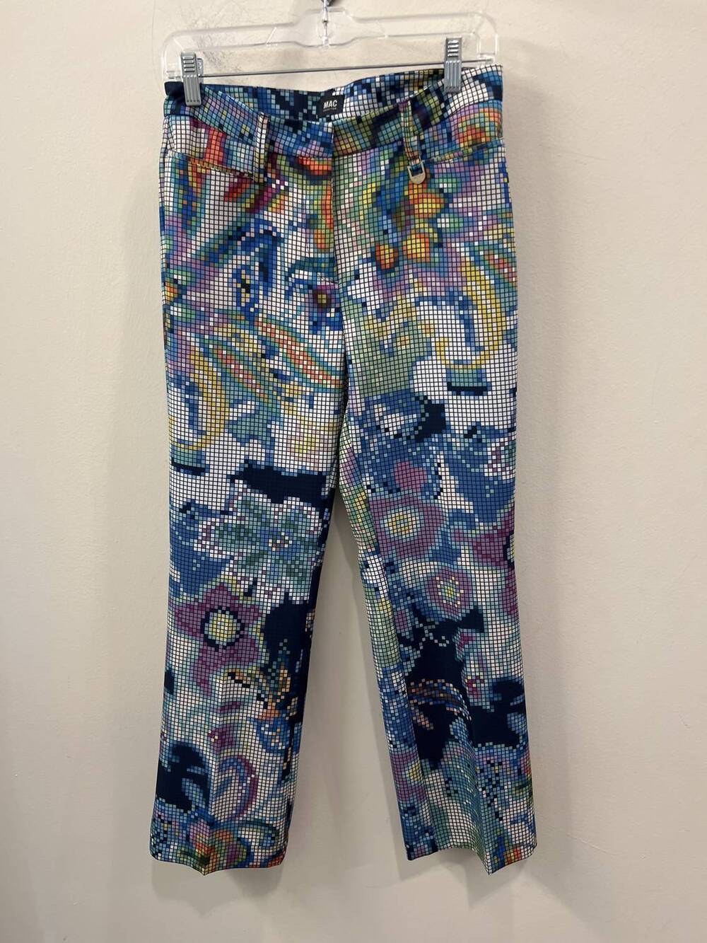 NEW MAC JEANS women's aida kick pixel print pants in 922b